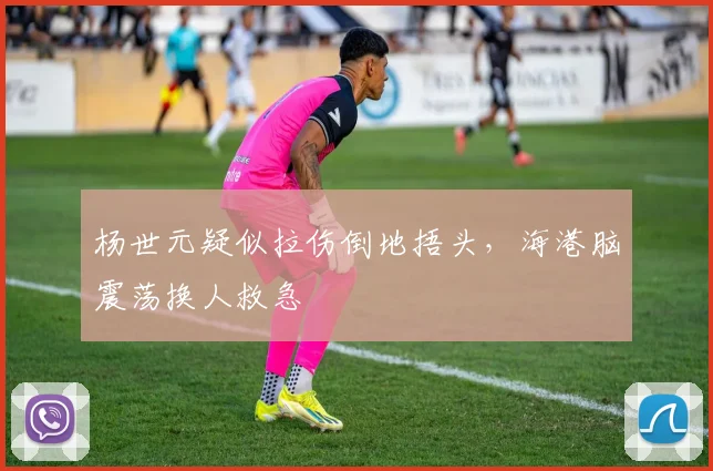 杨世元疑似拉伤倒地捂头，海港脑震荡换人救急